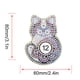 thumbnail image 1 of Diy Llavero De Diamante En Forma De Diamante Colgante Llavero Lentejuelas Decoración Conjunto De Gato Adorno De Resina Joyería Forma De Gato Material Plástico ANGGREK  Otros, 1 of 8