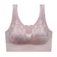 thumbnail image 1 of Pecho envuelto en encaje Chaleco sin rastro de hielo Anillo delgado sin acero Ropa interior reunida Mujeres Fridja nalpqowj32327, 1 of 3