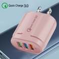 thumbnail image 1 of TIMIFIS Usb C Charger 3 Port Fast Quick Charge 3.0 USB Hub Wall Charger 3.0A Power Adapter US Plug Gift, 1 of 2