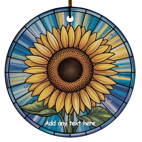 Sunflowers Ornament – Customizable Ornament for Loved Ones, Family or Friends, Christmas 2025 Holiday Tree Decoration