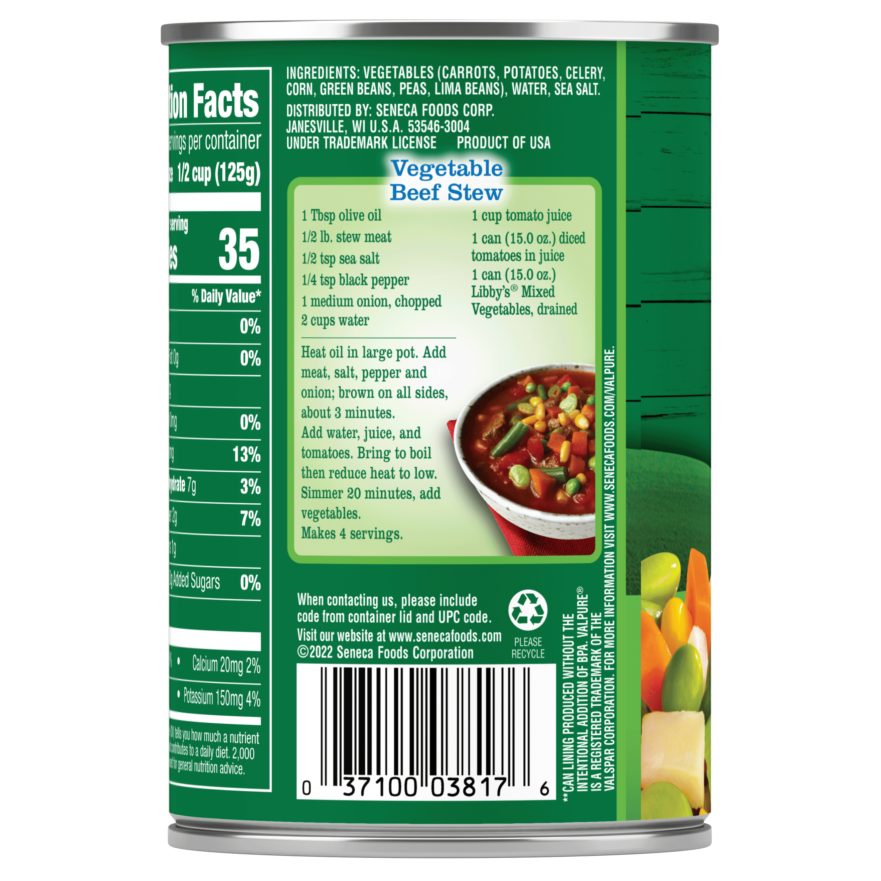 Libby's Canned Mixed Vegetables, 15 oz