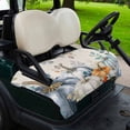 thumbnail image 2 of Golf Cart Seat Covers for 2 Seater,Thanksgiving Pumpkin Microfiber Cart Seat Towel Blanket,Fall Eucalyptus Autumn Leaves Beige Absorbent NonSlip Bench Seats Protector for Golf Course 51"x31", 2 of 9