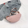 thumbnail image 4 of Riñonera grande para viajes en la playa, riñonera de color sólido, bolso sencillo (rosa) Ndcxsfigh Para Estrenar, 4 of 8