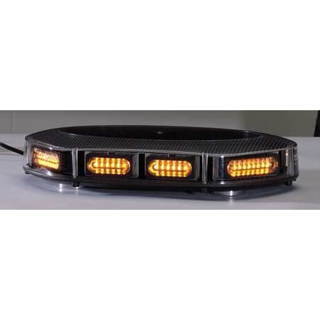 PSE AMBER FX817CA Lightbar, LED, Amber, Perm/Mag, 17-1/4 In