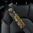 thumbnail image 4 of WYYP Flowers Leaves Butterfly Car Seat Belt Cover Pad Soft Comfort Car Seat Belt Pads Cover Ideal for Car Interior Accessories 1Pcs, 4 of 5