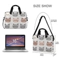 thumbnail image 3 of FORMRS 16" Laptop Bag Carrying Sleeve Case with Handle Travel Shoulder Briefcase, Gray Cat Pattern, 3 of 8