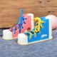 thumbnail image 1 of Early Childhood Teaching Aids Children's Wooden Shoelaces Wearing Shoes Life Skills Learning Wooden Kindergarten Toys heqiyong LED, 1 of 2