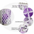 thumbnail image 6 of Purple Morocco Waterproof Fabric Shower Curtain, Rustic Country Smear Street Mottled Art Shower Curtain for Bathroom Curtains Bathtubs Hotel Washable Shower Curtains with 12 Hooks Stall 48x72in, 6 of 6