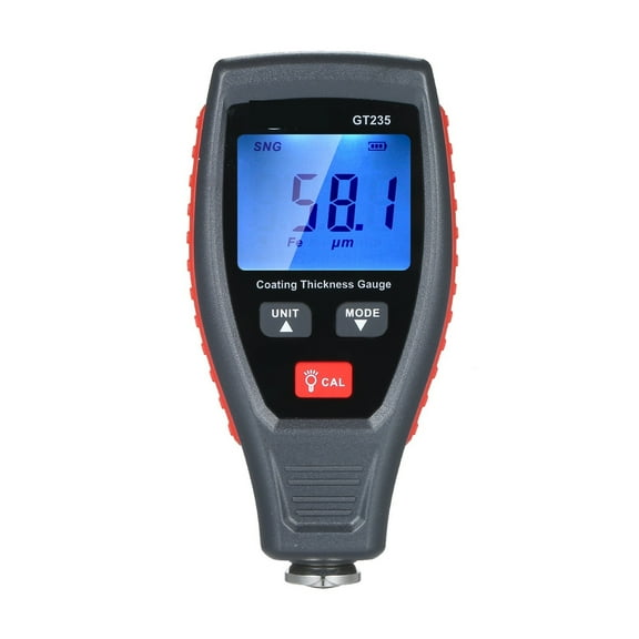 Gauge Paint Thickness Gauge Meter Car Paint Depth Gauge Tester 0~1800μm With Pouch Calibration Substrates GT235