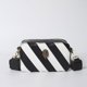thumbnail image 3 of Bolso de hombro KURT GEIGER LONDON Moda para cámara Mujer Rayas Blancas y Negras Cuadrado con Cremallera, 3 of 5