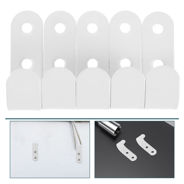 CIMAXIC 1Set Heavy Duty Trailer Tarp Hooks White Tarp Clips Set for Outdoor Cargo Net and Rv Awning Fastener