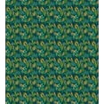 thumbnail image 3 of Wildlife Duvet Cover Set, Girl in Jungle Along a Leopard Illustration Wild Forest Themed Design, Decorative 3 Piece Bedding Set with 2 Pillow Shams, Calking Size, Hunter Green Dark Teal, by Ambesonne, 3 of 3