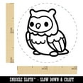 thumbnail image 2 of Kawaii Cute Owl Bird Self-Inking Rubber Stamp Ink Stamper - Black Ink - Mini 1/2 Inch, 2 of 7