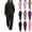 Black, variant on Sport Outfit Sets for Women 2 piece,Half Zip Hoodie and High Waist Sweatpants with Pockets,Solid Color Casual Tracksuit Loungewear Sets