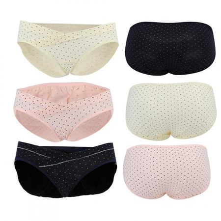

Maternity Underwear Women Underwear Pregnant 3Pcs Belly Lift Low Waist For Your Delicate Skin Navy Blue+Yellow+Pink XL