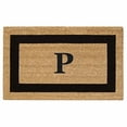 thumbnail image 2 of Nedia Home 33020P 36 x 20 in. SuperScraper Black Single Picture Frame Mat  Monogrammed P, 2 of 4