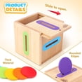 thumbnail image 4 of Montessori Toys, peces pequeños, habilidades motoras finas, clasificación por colores, 4 of 7