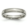 thumbnail image 1 of Titanium Grooved and Beaded Edge 4mm Polished Band Size 11.5, 1 of 6