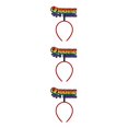 thumbnail image 3 of Sonducket Headband Photo Props Niños Diademas Universal Ajustable Headwear Maquillaje Fiesta Decoración de Navidad carta Type1 NO1, 3 of 6