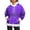 Purple, variant on Women's Christmas Casual Fleece-Lined Hoodie with Long Sleeves and Pockets Sweatshirt Top for Holiday Comfort