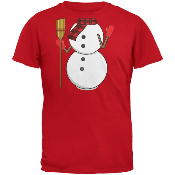 Old Glory Mens Snowman Body Costume Short Sleeve T Shirt