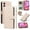 Beige, variant on Allytechgroup iPhone 16 Case Wallet, Premium PU Leather Cards Slots Hand Wrist Shoulder Strap Flip Cover Stand Protective Phone Case for Apple iPhone 16, Black