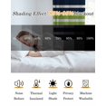 thumbnail image 5 of Navy Blue Green Striped Blackout Curtains, Light Blocking Print Window Curtains, Gradient Horizontal Lines Thermal Insulated Window Drapes for Living Room Kitchen Cafe 2 Panels, 84"W x 84"L, 5 of 9