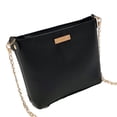 thumbnail image 1 of Bolso bandolera de un solo hombro con textura eleganteNegro, 1 of 5