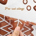 thumbnail image 3 of Gingerbread Snowflakes Window Clings - 8 Sheets, Large Icing Snowflake Decals for Kids, Home, Office, Classroom Holiday Decorations, 3 of 7