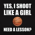 thumbnail image 3 of CafePress - Like A Girl Basketball T Shirt - Women's Traditional Fit Dark T-Shirt, 3 of 4
