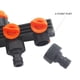 thumbnail image 4 of Conector Manguera Grifo Divisor Jardín Duradero 4 Vías para Riego Césped Doméstico, 4 of 8
