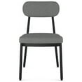 thumbnail image 4 of Amisco Orly Dining Chair - Grey Beige Fabric/Black, 4 of 9