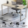 thumbnail image 4 of 40 Inch Home Office Computer Desk, Mission Style Compact Work Desk with Powder-Coated Steel Frame & Engineered Wood Top, Easy Assembly for Home Dorm, 4 of 8