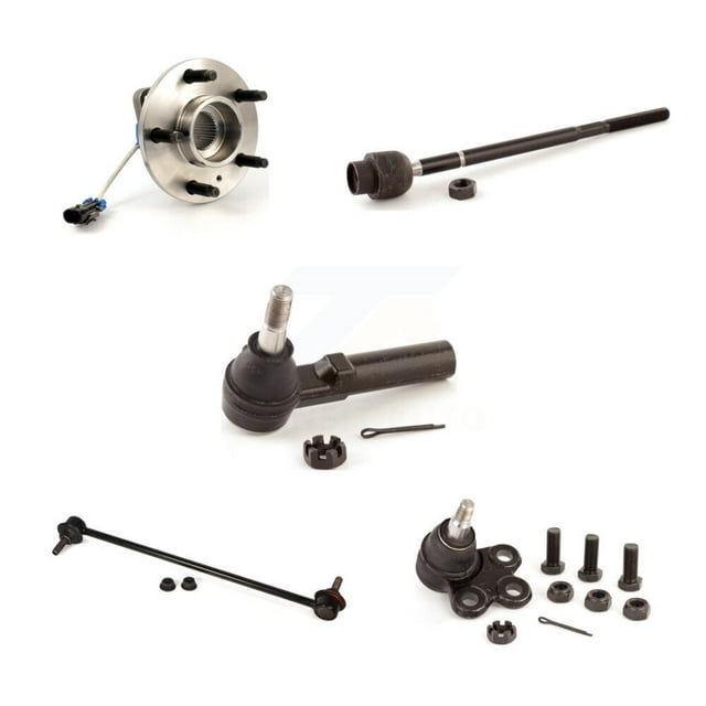 Transit Auto Ensemble de Roulement de Moyeu avant, Rotule Inférieure, Tige de Liaison Intérieure Extérieure et Barre Stabilisatrice (5 Pcs) pour Voiture Buick LaCrosse Allure Pontiac Grand Prix K7T-104189