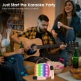 thumbnail image 6 of Karaoke Machine Wireless Microphone Toy, Karaoke Toys for Kids & Adults with 2 Microphones, Karaoke Player, Voice Changing Effects & LED Lights Boys Girls Birthday Party Christmas Toys Gifts, 6 of 7