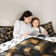 thumbnail image 5 of Castle Fairy Vintage Checkered Full Size Comforter Sets,Retro Plaid Grid Bedding Sets, 5 of 8