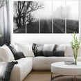thumbnail image 1 of Panorama de Paysage Brumeux Noir et Blanc, 1 of 3