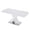White / W757S00019, variant on FunMay Modern Stretchable Dining Table with Printed White Marble