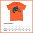 thumbnail image 5 of Tee Hunt Dean Russo Colorful Horse T-Shirt Neon Mosaic Wild Mustang Men's Tee, Orange, Medium, 5 of 5