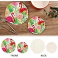 thumbnail image 4 of Flamingo 2 Pack Pot Holders Trivets, Heat Resistant Hot Pads for Kitchen Table Decoration Trivets for Hot Dishes/Pot/Bowl/Teapot/Hot Pot Holders, 7" + 9.45", 4 of 7