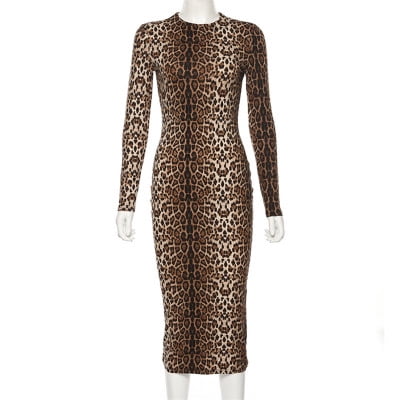 leopard dress walmart