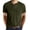 Army Green, variant on mens shirts,men's clothing Men's Casual Solid Color Base Layer Sport Shirt Short Sleeve Henley Neck Top Breathable Moisture Wicking for Athletic Wear and Daily Use,Army Green,L