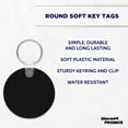 thumbnail image 3 of Round Soft Key Tags Set of 10, Bulk Pack - Perfect for Tradeshows, Party Favors, Events - Black, 3 of 5
