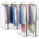 thumbnail image 1 of Bolsa transparente Liuoud para colgar ropa, 10 pulgadas, con fuelle, paquete de 4, 1 of 8