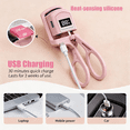 thumbnail image 5 of JUUTREN Heated Eyelash Curler, Rechargeable Electric Lash Curler with LED Display, Heats to 75°C, Fast 30s Warm-Up, 24H Long Lasting (Pink), 5 of 7