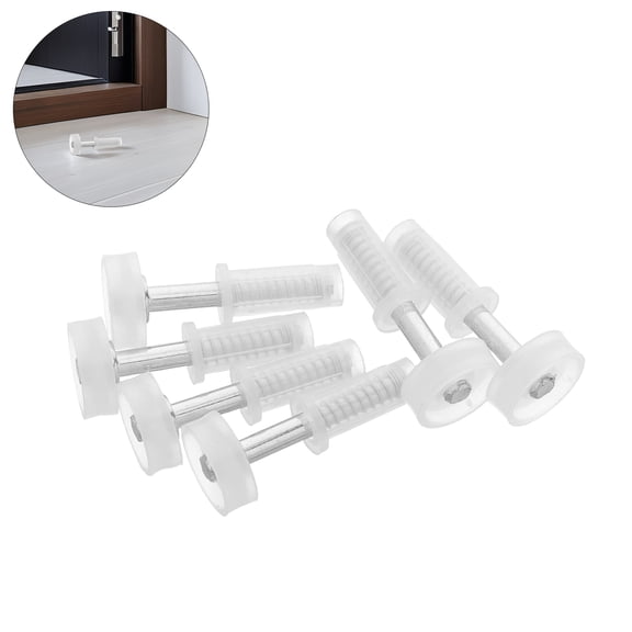 BESTYASH 6-Pack Heavy Duty Folding Closet Door Rollers with Track Hardware for Multi-Purpose Door Replacement and Repair