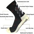 thumbnail image 2 of 3 pares de calcetines deportivos unisex antideslizantes para fútbol, para deportes como fútbol, baloncesto, trekking, ciclismo y running, 2 of 5