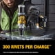 thumbnail image 3 of Remachadora inalámbrica DEWALT 20V MAX XR 1/4 con motor sin escobillas, 3 of 9