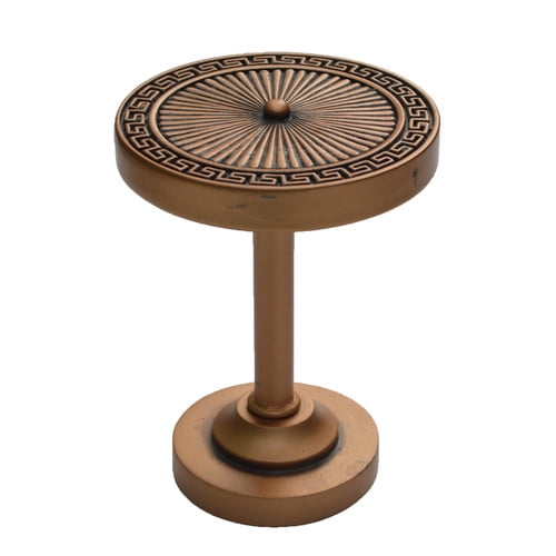 Copper Finish Medallion Curtain Holdback with Metal and Resin
