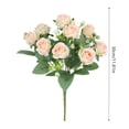 thumbnail image 2 of BKER Simulation Rose Silk Flower Rose Home Decoration Ornaments Spring Atmosphere Layout Simulation Green Exquisite Simulation Flowers., 2 of 4